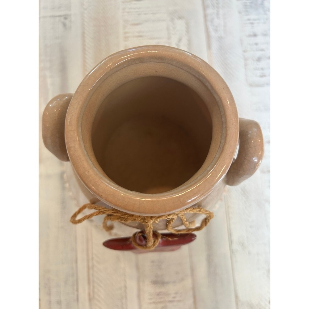 Farm house brown glazed ceramic jug with ceramic star.‎ - Picture 2 of 7